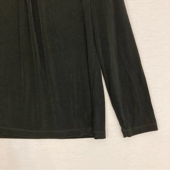 Chico's Travelers Black Slinky Knit Stretch Comfy Top XL/3 Minimalist - Picture 3 of 9